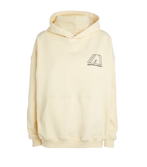 Logo Cotton Hoodie in Camel 